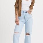 Levi's Levi’s Ribcage Straight Ankle Distressed Light Wash Jeans 26 Photo 0