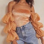 Free People  Intimately Off Shoulder Smocked Puff Sleeve Girls just want …‎ Photo 0