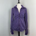 Lululemon  Inner Peace Reversible Jacket Concord Grape Sz 6 Full Zip Photo 3