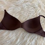 SKIMS Wireless Push Up Plunge Bra Cocoa Size 34DD Photo 7