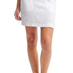 Athleta  Women’s Tie Waist 100% Linen Seline White Pull On Skirt Size 2 NWT Photo 0