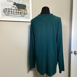 Chico's  3 Women’s Deep Teal Long Sleeve Top with Button Accents Casual Photo 6