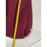 Jasmine B2 Bridal Burgundy V-Neck Pleated Chiffon Maxi Bridesmaid Dress Size 26 Photo 5