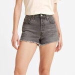 Levi's Levi’s‎ Premium Washed Black High Rise 501 Shorts Photo 0
