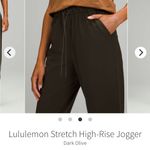 Lululemon  Stretch High-Rise Jogger *Shorter Length Dark Olive size 4 Photo 1