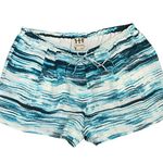 Haute Hippie Blue and White Drawstring Silk Dress Shorts Lined with Pockets Boho Photo 3