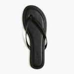 J.Crew NWT  Factory Easy Summer Flip Flops Womens Sz 8 Shoes Black Thong Sandal Photo 1