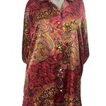 Victoria's Secret Vtg Gold Label Paisley Night Blouse M/L Nightgown Sleepwear Photo 0
