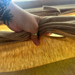 Lucie Ann Beverly Hills • Long Warm Wrap Robe Heavy Material Size Medium Vintage Tan Photo 6