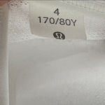 Lululemon  For the Run Short Sleeve (White) size 4 Photo 7