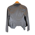 BLANK NYC  | Small | Gray Faux Leather Suede Cropped Moto Style Jacket Photo 7