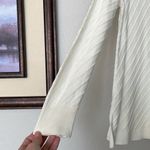 Vince Camuto NWT Antique White Mock Neck Diagonal Stitch Sweater Size Small Photo 7