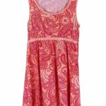 Isaac Mizrahi Small Peach Paisley Sundress Photo 0