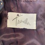 Travilla Vintage 80’s Black Tulle and Gold sparkle dress,‎ Long Sleeve, Size 10 Photo 3