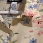 Sag Harbor  Size L Short Sleeve Pastel Floral Button Up Shirt Photo 4