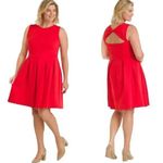 Hutch  Anthropologie Bow Back Tomato‎ Red Dress, XXL Photo 1