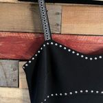 XScape  Black Studded Spaghetti‎ Strap Evening Maxi Dress Size 8 Photo 2