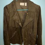 Chico's  Green Jacket - Green Suede - Size‎ 0 Photo 0