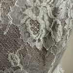 Jessica McClintock  White Lace dress Cocktail Bridal Shower Wedding Prom Size 4 Photo 2