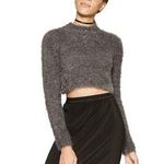 United Colors Of Benetton Scoop neck grey United colors of benneton cropped sweater Photo 0
