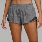 Lululemon Heather Lux Multi Black Hotty Hot 2.5" Running Athletic Shorts Size 4 Photo 0
