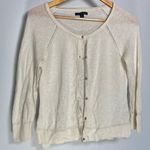 American Eagle Vintage  Cream Button Up Cardigan Crop Cottagecore Feminine Spring Photo 0