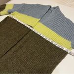 Aerie  Oversized chunky knit Cardigan, colorblock, mohair and wool blend, sz S/XS Photo 2