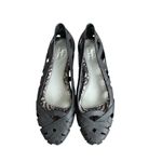 Melissa x Jason Wu Black Sculpted Ballet Flats Size US 7 Photo 4