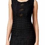 XOXO Black Crochet Mini Dress Photo 0