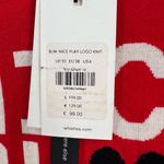 Whistles Sweater Red Graphic Nice Play Heart Design Long Sleeve Cotton Sz 6 New Photo 2