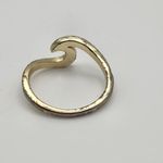 Pura Vida Gold Tone & White Enamel Wave Ring (8) Gold Photo 6