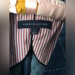 Tommy Hilfiger blazer jacket with White Stitching design 100% cotton women sz 12 Photo 3