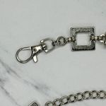 Square Geometric Chain Link Belt Silver Tone One Size (OS) ✨ Photo 1