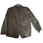 Jones New York Women’s Brown Stretch Blazer 18W- Classic 1-Button Suit Jacket Photo 0