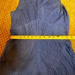 J.Crew Dress Periwinkle Blue Cotton V-neck Sleeveless Pleated Chevron SZ 4 Photo 7