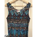 Vintage Hilo Hattie Hawaiian Sundress Women's‎ Medium Tropical Beach Midi EUC Blue Photo 1