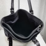 Coach Vintage  Legacy Tote Bag Black‎ Soft Leather Compartments Shoulder Straps Photo 10