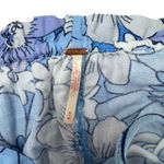 Free People Floral Ruffle Hem Shorts BlueWhite Purple Boho Drawstring Waist SZ:M Photo 6