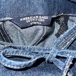 American Eagle  Jean Dress Blue with Adjustable straps in size 12 Photo 3