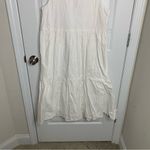 J.Crew white sleeveless tiered midi dress size 10 vacation cruise bridal shower Photo 6