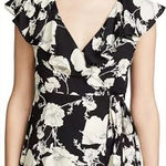 Free People French Quarter Black Floral Wrap Dress Size xs Photo 0