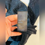 Free People  Reina Cable Knit Pullover in Black Size XS NWT $148 Photo 8