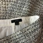 J.Crew Wool Blend Ivory Metallic Tweed Pencil Skirt Size 2 Photo 2