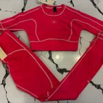 Stella McCartney Pink Athletic Crop Top and leggings set XS NWT Photo 3