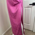 Meshki  pink halter maxi dress with slit Size Small. #339 Photo 5