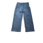 Pilcro The Skipper Jeans 27P Blue High Rise Wide Leg Cropped Front Pockets Photo 1