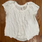 st. john's bay Cream Textured Blouse Photo 1