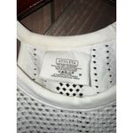 Athleta ‎ Women's M Medium White Halter Mesh Pattern Tank Top Compression Photo 1