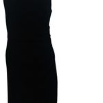 Aritzia Dynamite One Shoulder Long Sleeve Jersey Ruched Midi Dress Black XS Photo 6