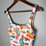 Fresh Produce white colorful fish novelty print one piece bathing suit size 14 Photo 10